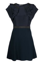 Miu Miu Pre-Owned ruffle-detailed A-line dress - Blu