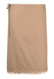 Miu Miu Pre-Owned side slit midi skirt - Toni neutri