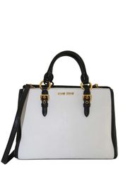 Miu Miu Pre-Owned leather two-way handbag - Bianco