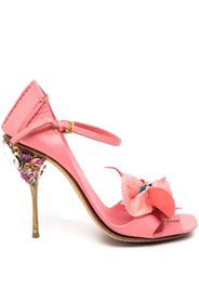 Miu Miu Pre-Owned crystal embellishment heel pumps - Rosa