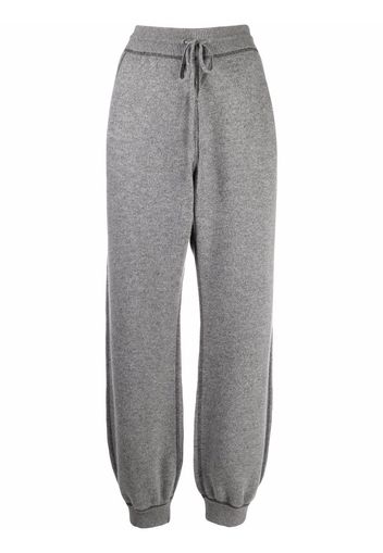 Miu Miu tapered cashmere-wool joggers - Grigio