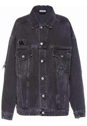 Miu Miu black denim jacket - Nero