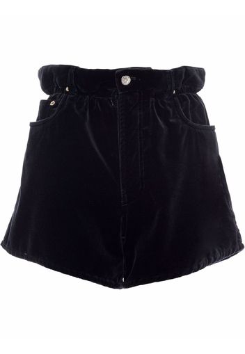 Miu Miu high-rise paperbag shorts - Nero