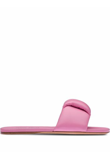 Miu Miu leather slides - Rosa