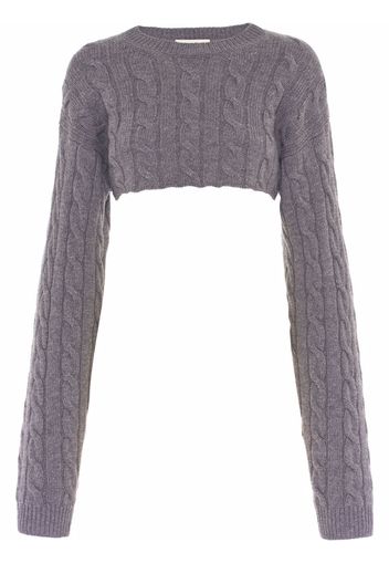 Miu Miu Maglione crop - Grigio