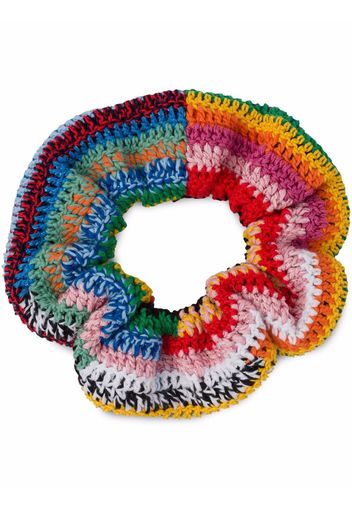 Miu Miu crochet hair scrunchie - Blu