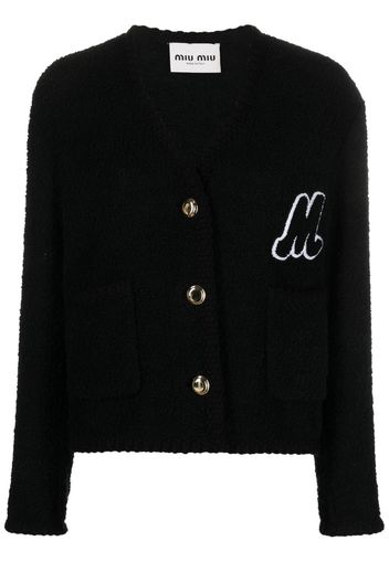 Miu Miu Cardigan con scollo a V - Nero