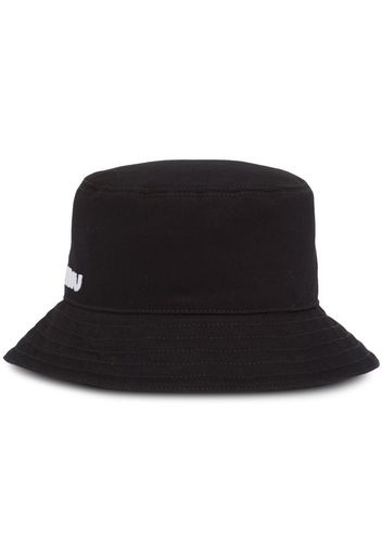 Miu Miu logo bucket hat - Nero