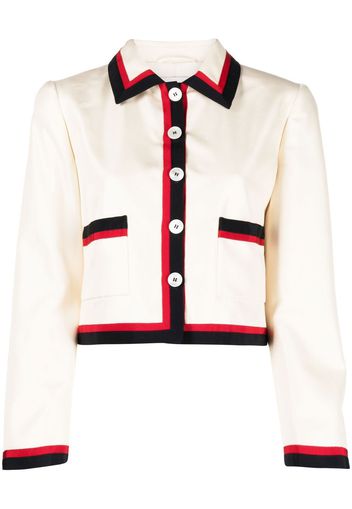 Miu Miu long-sleeve button-fastening jacket - Toni neutri