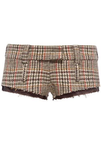 Miu Miu Shorts in pied-de-poule - Toni neutri