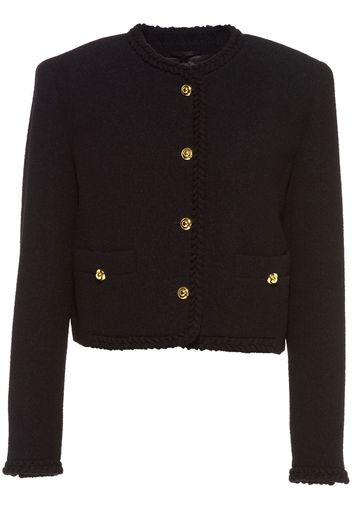 Miu Miu bouclé single-breasted jacket - Nero