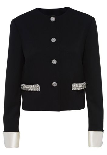 Miu Miu single-breasted grain de poudre jacket - Nero