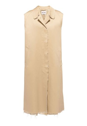 Miu Miu single-breasted chino coat - Toni neutri