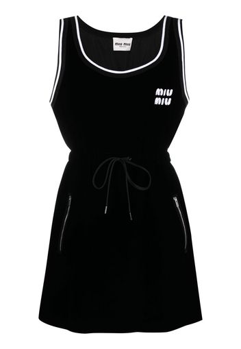 Miu Miu Velvet mini-dress - Nero