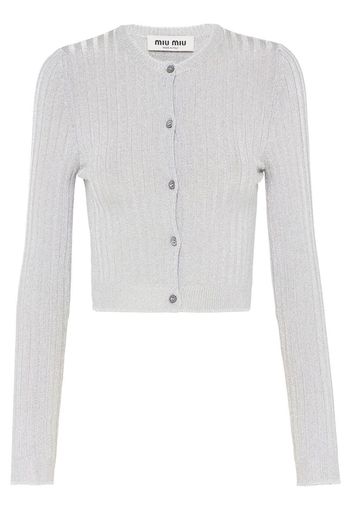 Miu Miu Cardigan crop - Grigio