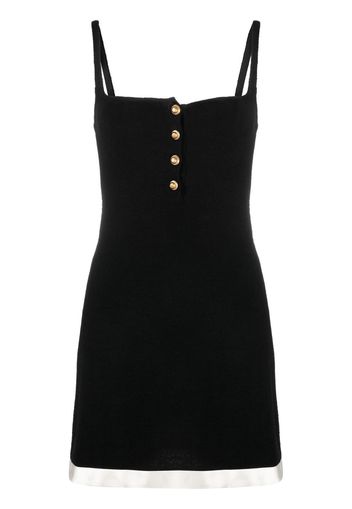 Miu Miu Short dress in stretch bouclé - Nero