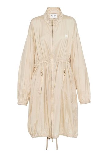 Miu Miu Technical silk coat - F0304 IVORY