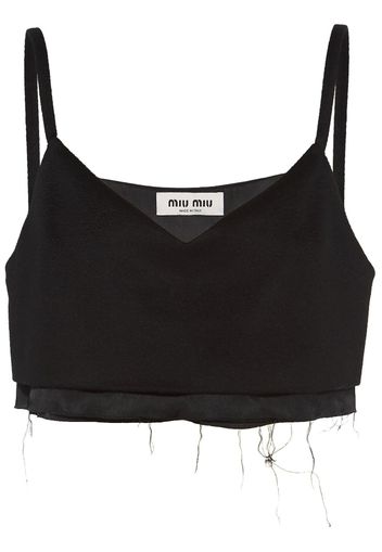 Miu Miu Velour top - Nero