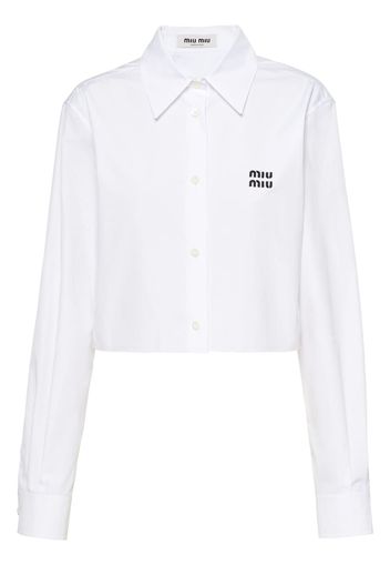 Miu Miu Poplin shirt - F0009 WHITE