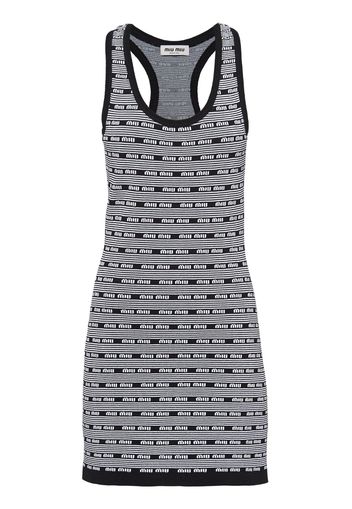 Miu Miu Viscose mini-dress - Grigio