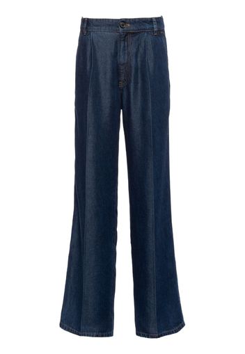 Miu Miu high-rise wide-leg jeans - Blu