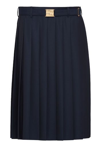 Miu Miu pleated midi skirt - Blu