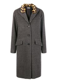 Cappotto con motivo pied-de-poule