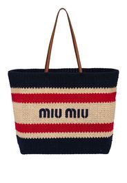 Miu Miu Borsa tote con stampa - Toni neutri