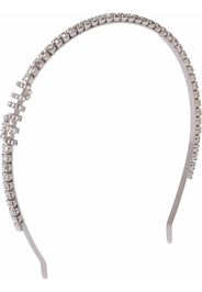 Miu Miu Rigid crystal headband - Argento