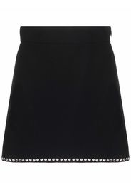 Miu Miu studded-trim skirt - Nero