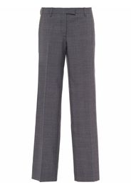 Miu Miu Prince Of Wales check straight leg trousers - Grigio