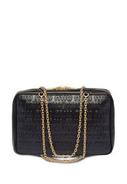 Miu Miu Borsa tote con logo goffrato - Nero