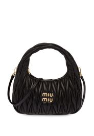 Miu Miu Miu Wander matelassé mini hobo bag - Nero