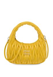 Miu Miu Borsa passepartout Miu Wander matelassé mini - Giallo