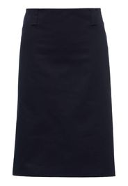 Miu Miu straight appliqué-logo skirt - Blu