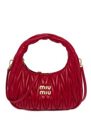 Miu Miu Borsa a spalla Wander matelassé - Rosso