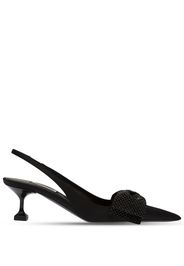 Miu Miu satin slingback pumps - Nero