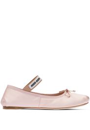 Miu Miu Ballerine con logo - Rosa