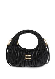 Miu Miu Borsa passepartout Miu Wander matelassé mini - Nero