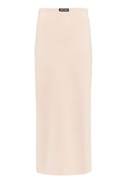 Miu Miu high-waist stretch midi skirt - Toni neutri