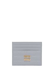 Miu Miu Portacarte goffrato - Grigio