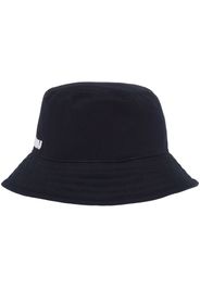 Miu Miu Drill logo-embroidered bucket hat - Blu