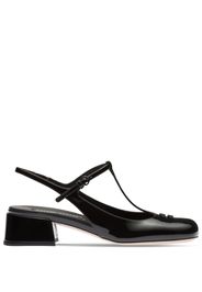 Miu Miu patent-leather 35mm slingback pumps - Nero