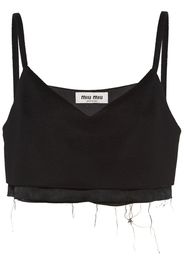 Miu Miu Velour top - Nero