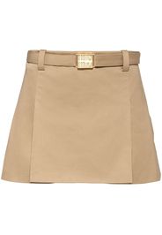 Miu Miu belted chino miniskirt - Toni neutri