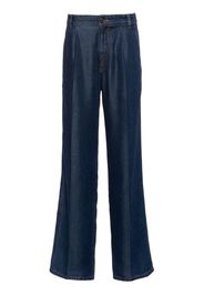 Miu Miu high-rise wide-leg jeans - Blu