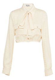 Miu Miu crepe de chine blouse - Bianco