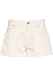 Miu Miu low-rise denim shorts - Toni neutri