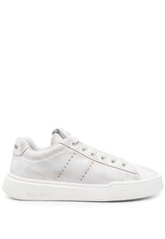 Miu Miu bleached leather sneakers - Bianco