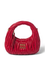 Miu Miu mini Wander matelassé-effect shoulder bag - Rosso
